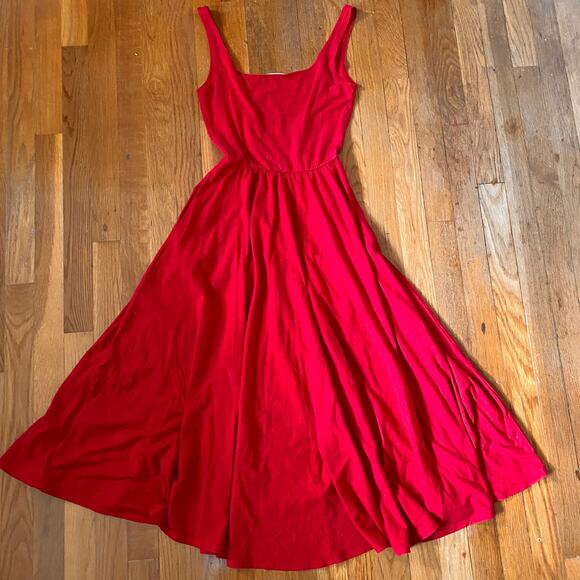 Reformation Rou Knit Midi Dress in Sundried Tomato - Picture 5 of 9